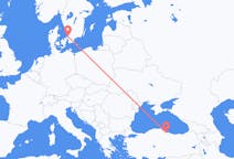 Flights from Samsun, Turkey to Ängelholm, Sweden