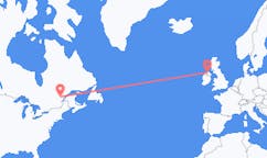 Vols de Saguenay, le Canada pour Derry, Irlande du Nord