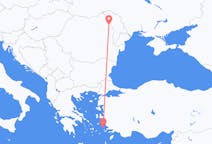 Flights from Leros, Greece to Iași, Romania
