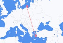 Flyg från Astypalaia till Gdańsk