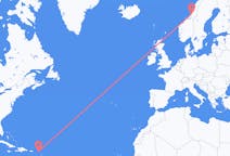 Flights from Saint Barthélemy to Namsos