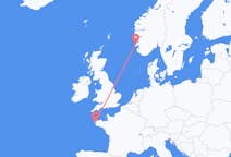 Flights from Haugesund, Norway to Brest, France