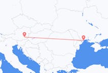 Flyg från Odessa, Ukraina till Graz, Österrike