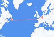 Flyreiser fra Saint-Pierre, Saint-Pierre-et-Miquelon til Saarbrücken, Tyskland