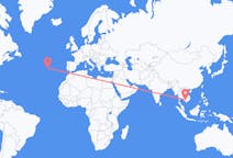Flyreiser fra Phnom Penh, Kambodsja til Terceira, Portugal