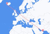 Flyreiser fra Muscat, Oman til Reykjavík, Island
