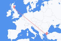 Flyreiser fra Edremit, Tyrkia til Edinburgh, Skottland