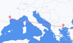 Fly fra Béziers til Kavala