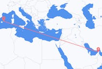 Flights from Ras al-Khaimah, United Arab Emirates to Menorca, Spain