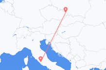 Vluchten van Ostrava, Tsjechië naar Rome, Italië