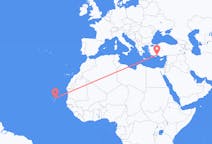 Flights from Sal in Cape Verde to Antalya in Turkey