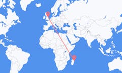 Voli from Toamasina, Madagascar to Kirmington, Inghilterra
