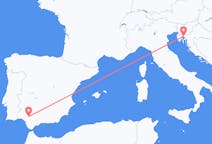 Flights from Seville to Rijeka