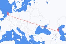 Flyreiser fra Amsterdam, Nederland til Makhatsjkala, Russland