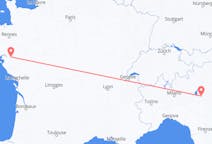 Flyreiser fra Verona, Italia til Nantes, Frankrike