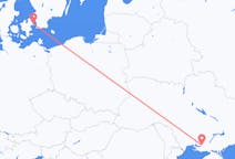 Flyreiser fra København, Danmark til Херсонська міська громада, Ukraina