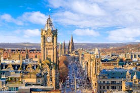 Photo of aerial view of Glasgow in Scotland, United Kingdom.