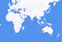 Flyreiser fra Albany, Australia til Antalya, Tyrkia