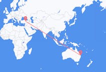 Flyrejser fra Brisbane, Australien til Sivas, Tyrkiet