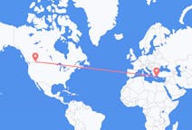 Flyrejser fra Cranbrook, Canada til Naxos, Canada