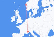 Flights from Bergen to Nice