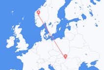 Flights from Sogndal to Debrecen