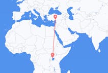 Flyg från Entebbe, Uganda till Adana, Turkiet