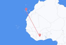 Flyreiser fra Bouaké, til Tenerife