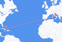 Flights from Crooked Island, the Bahamas to Naples, Italy
