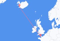 Vluchten van Saint Helier, Jersey naar Reykjavík, IJsland
