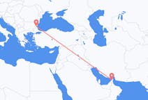 Flyrejser fra Ras al-Khaimah, De Forenede Arabiske Emirater til Burgas, Bulgarien