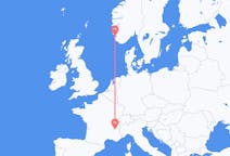Vols de Stavanger, Norvège pour Grenoble, France