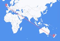 Flyg från Komani, Nya Zeeland till Shannon, County Clare, Irland