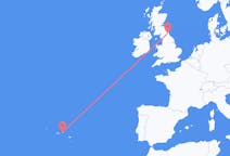 Flyg från Newcastle upon Tyne till Terceira