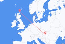 Flyreiser fra Kirkwall, Skottland til Budapest, Ungarn