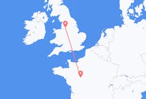 Flyg från Tours, Frankrike till Manchester, England