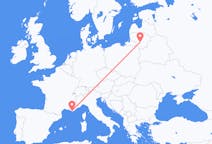 Рейсы из Каунаса, Литва в Тулон, Франция