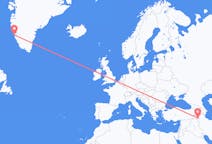 Flyg från Urmia, Iran till Nuuk, Grönland