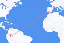 Flyrejser fra Iquitos, Peru til Barcelona, Spanien