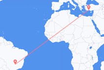 Flights from Uberlândia, Brazil to Antalya, Turkey