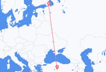 Loty z Petersburg, Rosja do Nevsehiru, Turcja