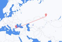 Flyreiser fra Novosibirsk, Russland til Istanbul, Tyrkia