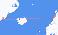 出发地 格陵兰出发地 库鲁苏克目的地 挪威摩城的航班