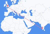 Flyrejser fra Kochi, Indien til Southampton, England