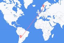 Flights from San Miguel de Tucumán, Argentina to Sveg, Sweden