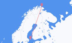 Flyrejser fra Berlevåg, Norge til Mariehamn, Åland