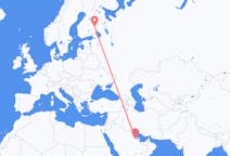 Flights from Hofuf, Saudi Arabia to Joensuu, Finland