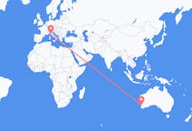 オーストラリア、 パースから、オーストラリア、ピサ行き行きのフライト