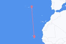 Flyg från Praia, Kap Verde till Ponta Delgada, Portugal
