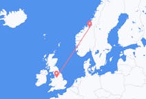 Vols de Manchester, Angleterre à Trondheim, Norvège
